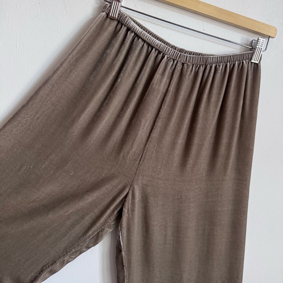 La Ligne Velvet Wide-leg Pants In Mushroom S - Picture 9 of 10
